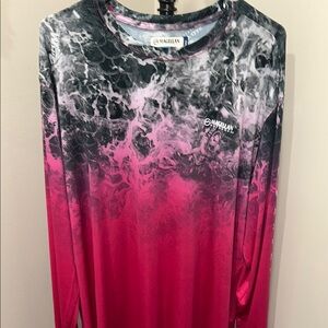 NWT Magellan Outdoors Black and Pink Graphic Jersey Top